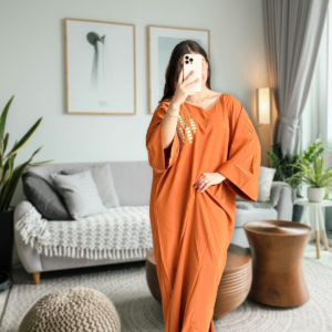 ✨ قندورة مغربية عصرية – أناقة وراحة كل نهار 💃🛌