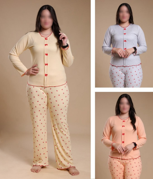 🌸 بيجاما نسائية – راحة وأناقة 💕👚