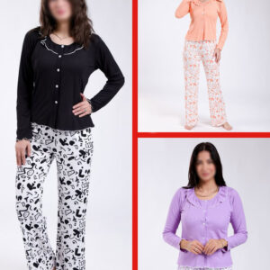 👚 بيجاما ناعمة وراقية – موديل "فراشة الرقة"