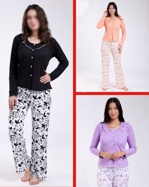 👚 بيجاما ناعمة وراقية – موديل "فراشة الرقة"